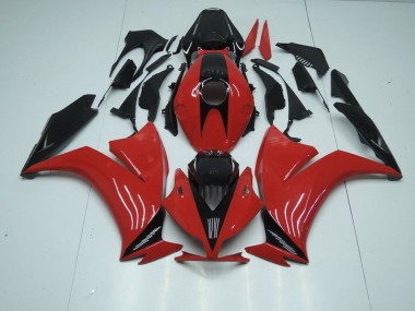 Rouge Noir avec No Décalque Carénage Honda CBR 1000 RR 2012-2016