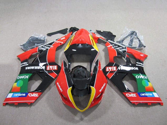 Rouge Vert Noir Carénage Suzuki GSXR 1000 K3 2003-2004 Rouge Vert Noir Carénage Suzuki GSXR 1000 K3 2003-2004