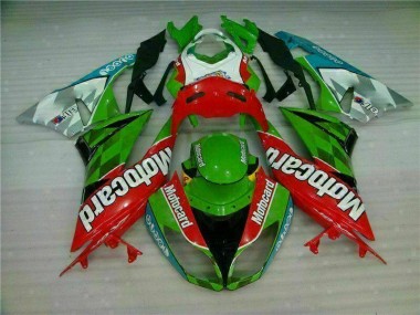 Rouge Vert card Carénage Kawasaki ZX6R 2009-2012