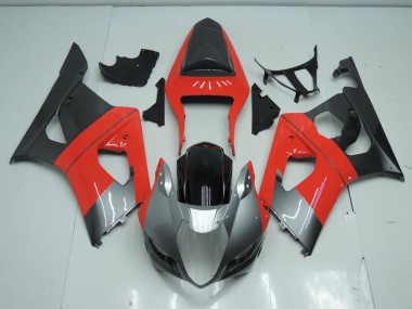 Rouge et Gris Carénage Suzuki GSXR 1000 K3 2003-2004
