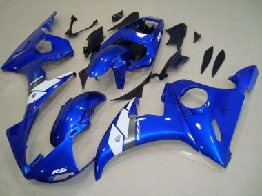 Style OEM Bleu Carénage Yamaha R6 2003-2005