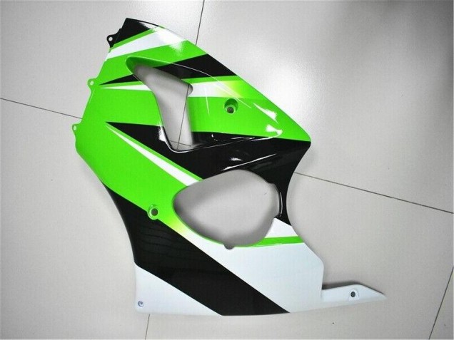 Vert Blanc Noir Carénage Kawasaki ZX6R 2000-2002 Vert Blanc Noir Carénage Kawasaki ZX6R 2000-2002