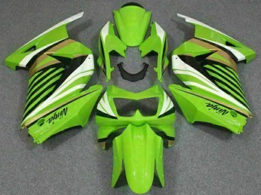 Vert Blanc Noir Ninja Carénage Kawasaki EX250 2008-2012