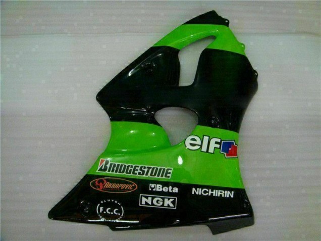 Vert Carénage Kawasaki ZX6R 2000-2002 Vert Carénage Kawasaki ZX6R 2000-2002