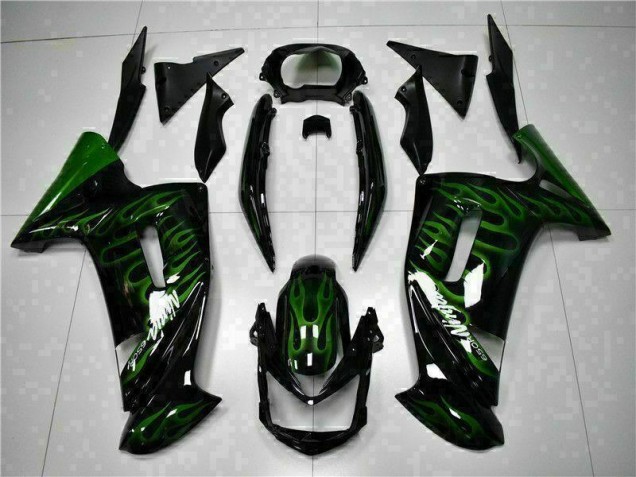 Vert Flamme Carénage Kawasaki EX650 2006-2008 Vert Flamme Carénage Kawasaki EX650 2006-2008