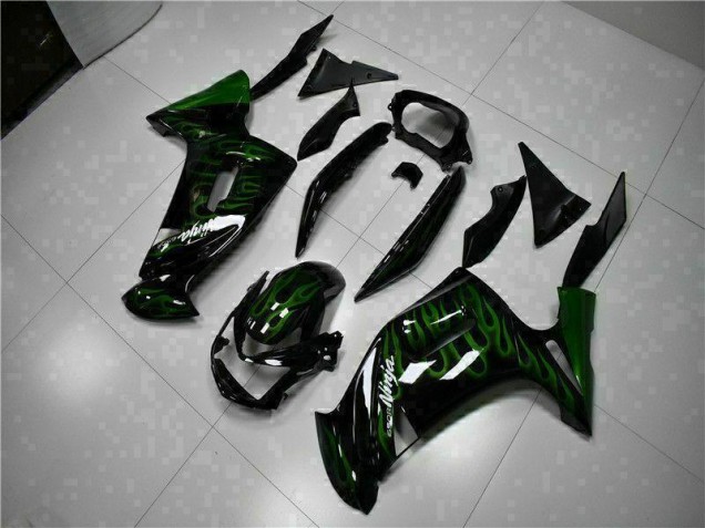 Vert Flamme Carénage Kawasaki EX650 2006-2008 Vert Flamme Carénage Kawasaki EX650 2006-2008