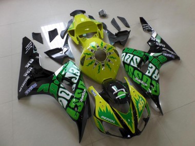 Vert Jaune Rossi Carénage Honda CBR 1000 RR 2006-2007