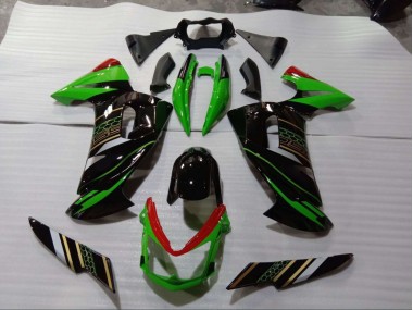Vert Noir Carénage Kawasaki EX650 2006-2008