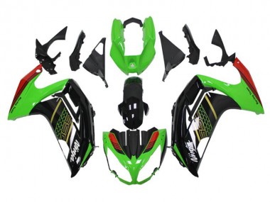 Vert Noir Carénage Kawasaki EX650 2012-2016