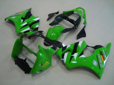 Vert Noir Carénage Kawasaki ZX6R 2000-2002