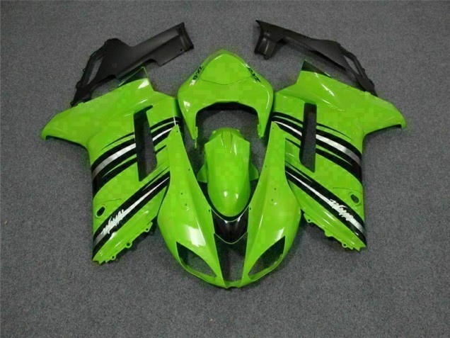 Vert Noir Carénage Kawasaki ZX6R 2007-2008 Vert Noir Carénage Kawasaki ZX6R 2007-2008