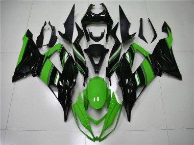 Vert Noir Carénage Kawasaki ZX6R 2013-2018