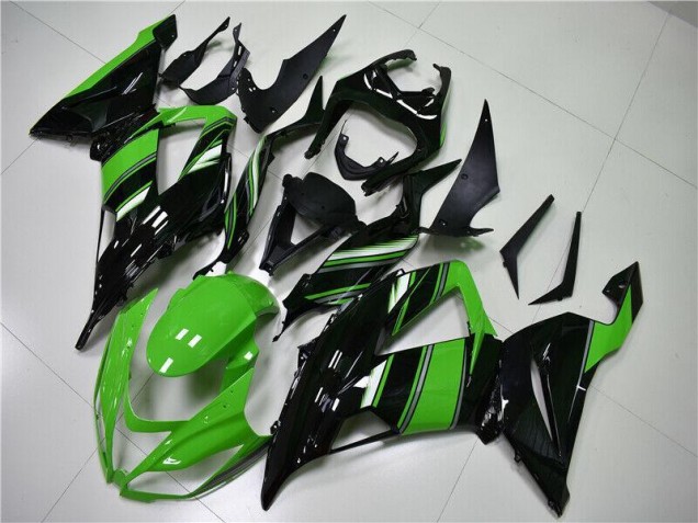 Vert Noir Carénage Kawasaki ZX6R 2013-2018 Vert Noir Carénage Kawasaki ZX6R 2013-2018