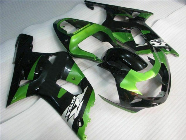 Vert Noir Carénage Suzuki GSXR 600 / 750 K1 K2 K3 2001-2003 Vert Noir Carénage Suzuki GSXR 600 / 750 K1 K2 K3 2001-2003