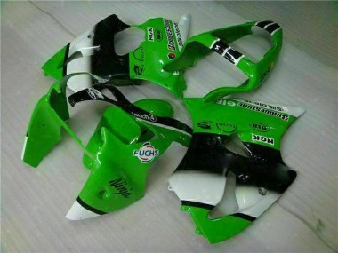 Vert Noir Carénages & Carrosserie Kawasaki ZX6R 2000-2002