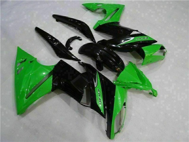 Vert Noir Carénages Kawasaki EX650 2006-2008 Vert Noir Carénages Kawasaki EX650 2006-2008