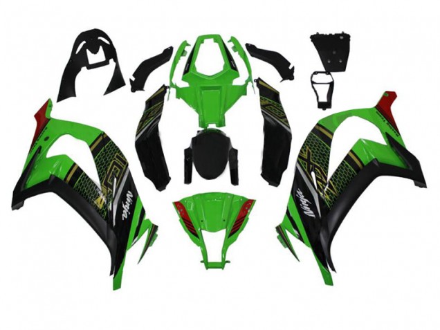 Vert Noir Carénages Kawasaki ZX10R 2011-2015 Vert Noir Carénages Kawasaki ZX10R 2011-2015