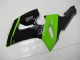 Vert Noir Carénages Kawasaki ZX6R 2005-2006 Vert Noir Carénages Kawasaki ZX6R 2005-2006