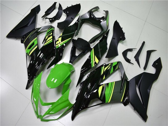 Vert Noir Carrosserie Kawasaki ZX6R 2013-2018 Vert Noir Carrosserie Kawasaki ZX6R 2013-2018