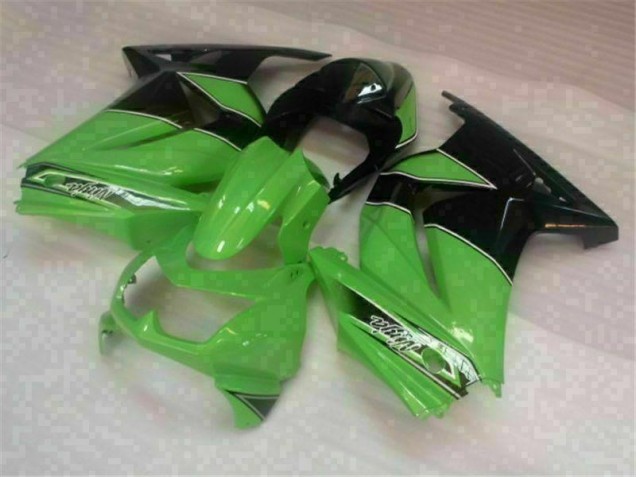 Vert Noir Kit Carénages Complet Kawasaki EX250 2008-2012 Vert Noir Kit Carénages Complet Kawasaki EX250 2008-2012