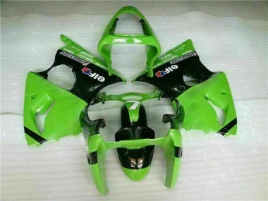 Vert Noir Kit Carénages Complet Kawasaki ZX6R 2000-2002