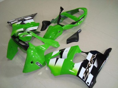 Vert Noir Kit Carénages Kawasaki ZX6R 2000-2002