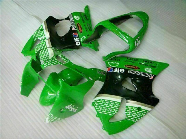 Vert Noir Kit Carénages & Plastique Kawasaki ZX6R 2000-2002 Vert Noir Kit Carénages & Plastique Kawasaki ZX6R 2000-2002