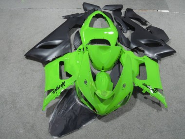 Vert Noir Ninja 636 Carénage Kawasaki ZX6R 2005-2006