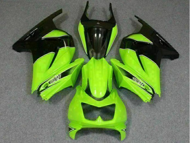 Vert Noir Ninja Carénages Kawasaki EX250 2008-2012 Vert Noir Ninja Carénages Kawasaki EX250 2008-2012