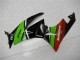 Vert Noir Rouge Carénage Kawasaki ZX6R 2009-2012 Vert Noir Rouge Carénage Kawasaki ZX6R 2009-2012
