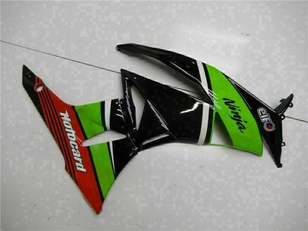 Vert Noir Rouge Carénage Kawasaki ZX6R 2009-2012 Vert Noir Rouge Carénage Kawasaki ZX6R 2009-2012