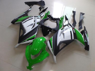Vert Noir et Blanc Carénage Kawasaki ZX 300R 2013-2016