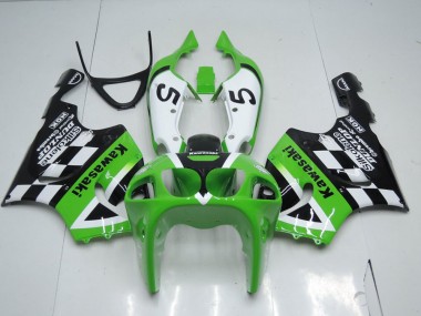 Vert Noir et Blanc Carénage Kawasaki ZX7R 1996-2003