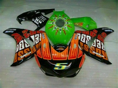 Vert Orange Carénage Honda CBR 1000 RR 2008-2011