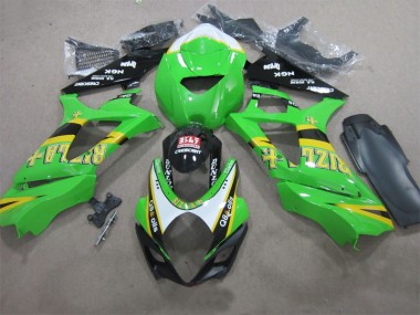 Vert Rizla Q8 Oils Carénage Suzuki GSXR 1000 K7 2007-2008