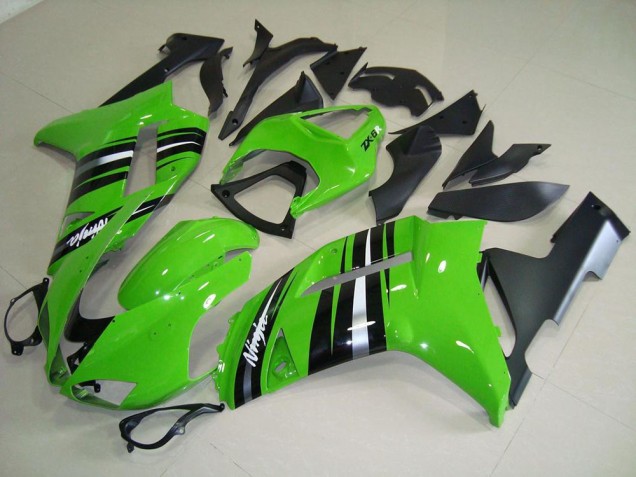 Vert et Argent Bande Carénage Kawasaki ZX6R 2007-2008 Vert et Argent Bande Carénage Kawasaki ZX6R 2007-2008