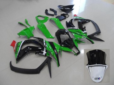 Vert et Noir Carénages Kawasaki ZX10R 2011-2015