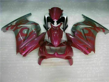 Violet Rouge Carénage Kawasaki EX250 2008-2012