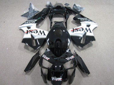 West Blanc Noir Carénage Honda CBR 600 RR 2003-2004